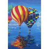 Toland Home Garden Flight of the Balloons 2-Sided Polyester 18 x 12.5 inch Garden Flag in Blue | 18 H x 12.5 W in | Wayfair 1110791
