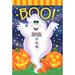 Toland Home Garden Boo Ghost Polyester 12 x 18 in. Garden Flag in Blue/Orange | 18 H x 12.5 W in | Wayfair 119675