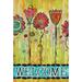 Toland Home Garden Welcome Blooms Polyester 12 x 18 in. Garden Flag in Yellow | 18 H x 12.5 W in | Wayfair 119791