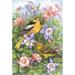 Toland Home Garden Bullock's Orioles 28 x 40 inch House Flag, Polyester in Gray/Green | 40 H x 28 W in | Wayfair 109967