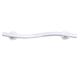 CSI Bathware Left Hand Wave Design 14" Grab Bar Metal in White | 4 H x 14 W x 1.25 D in | Wayfair BAR-WL14-TW-125-PW