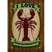 Toland Home Garden Massachusetts Lobster Sign 2-Sided Polyester 18 x 13 in. Garden Flag in Black/Brown/Red | 18 H x 12.5 W in | Wayfair 1112033