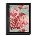House of Hampton® 'Mint Blush' Framed Graphic Art on Wrapped Canvas in Blue/Pink/Red | 25.75 H x 19.75 W x 1 D in | Wayfair