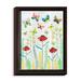 DiaNoche Designs 'April Butterflies' Framed Graphic Art Print in Green/Yellow | 21.75 H x 17.75 W x 1.75 D in | Wayfair