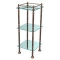 Allied Brass 14" W x 38" H Bathroom Shelf Metal in Brown | 38 H x 14 W x 12 D in | Wayfair ET-14X143TGL-VB