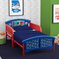 Delta Children PJ Masks Toddler Convertible Toddler Bed Plastic in Blue/Red | 26.18 H x 29.13 W x 53.94 D in | Wayfair BB87130PJ_1170