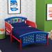 Delta Children PJ Masks Toddler Convertible Toddler Bed Plastic in Blue/Red, Size 26.18 H x 29.13 W x 53.94 D in | Wayfair BB87130PJ_1170