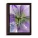 Red Barrel Studio® 'Pansy I' Framed Painting Print on Wrapped Canvas in Black/Green/Indigo | 25.75 H x 19.75 W x 1 D in | Wayfair