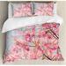 East Urban Home Japanese Sakura Cherry Blossom Branches Full of Spring Beauty Picture Duvet Cover Set Microfiber | King | Wayfair ETHG7843 45300333