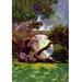 Buyenlarge 'The Knave of Hearts in the Meadow' by Maxfield Parrish Painting Print in Blue/Brown/Green | 42 H x 28 W x 1.5 D in | Wayfair