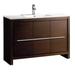 Kaydis Ivy Bronx 48" Free-Standing Single Sink Bathroom Vanity Set Wood/Ceramic in Brown | 33.5 H x 47.25 W x 18.5 D in | Wayfair
