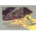 Buyenlarge Madama Butterfly: the Struggle by Adolfo Hohenstein Vintage Advertisement in Black/Gray/Yellow | 24 H x 36 W x 1.5 D in | Wayfair