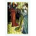 Buyenlarge 'The Yellow Dwarf - the Sorcerer' by Walter Crane Painting Print, Ceramic in Brown/Green/Yellow | 36 H x 24 W x 1.5 D in | Wayfair