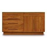 Copeland Furniture Moduluxe 5 Drawer 66.125" W Solid Wood Combo Dresser Wood in Red | 35 H x 66.125 W x 18 D in | Wayfair 4-MOD-71-23