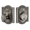 Grandeur Parthenon Single Cylinder Deadbolt Brass in Gray | 3.34 H x 2.62 W x 3.9 D in | Wayfair 821146