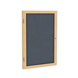 Ghent Enclosed Bulletin Board Wood/Fabric in Brown | 24 H x 24 W x 2.25 D in | Wayfair PW12418F-91