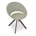 sohoConcept Crescent Metal Solid Back Dining Chair Faux Leather/Upholstered/Metal in Green/Brown | 29 H x 23.75 W x 21 D in | Wayfair DC2010-22