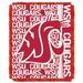 Northwest Co. NCAA Polyester Throw Polyester in Red/Pink/White | 46 W in | Wayfair 1COL019030017RET