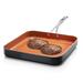 Gotham Steel Nonstick 10.5" Grill Pan w/ Stay Cool Handle Non Stick/Aluminum in Black/Brown/Gray | 1.5 H in | Wayfair 1093