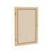 Ghent Enclosed Bulletin Board Wood/Fabric in White/Brown | 36 H x 36 W x 2.25 D in | Wayfair PW13630F-90