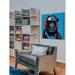 Marmont Hill 'Astro Iii' by Josh Ruggs Painting Print on Wrapped Canvas Metal in Black/Blue/Red | 32 H x 32 W x 1.5 D in | Wayfair