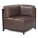 Slipper Chair - Latitude Run® Woodsen Slipper Chair Polyester/Metal in Gray/Brown | 30 H x 32.5 D in | Wayfair LATT7180 38592615