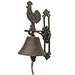 August Grove® Doorbell Rooster Hanging Bell in Brown | 4.5 H x 7.5 W x 12 D in | Wayfair 8E0772BBB5FB469FB74098EC4C906DF5
