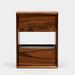 ARTLESS THN 2 Drawer Nightstand Wood in Brown | 24 H x 18 W x 18 D in | Wayfair A-THN-1.5-W