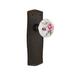 Nostalgic Warehouse Prairie Plate w/ White Rose Porcelain Door Knob Porcelain/Brass in Brown | 7.13 H x 2.63 W x 2.72 D in | Wayfair 706759