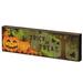 The Holiday Aisle® 4.3" Halloween Table Sign Wood in Brown | 4.3 H x 14 W x 1 D in | Wayfair 2C406A4235C14312921E65AEE371680A