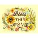 Oopsy Daisy Bless This Home by Katie Daisy Painting Canvas Art Canvas in Brown/Green/Yellow | 24 H x 30 W x 1.5 D in | Wayfair NB46520