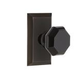 Nostalgic Warehouse Studio Plate w/ Waldorf Black Door Knob Brass in Brown | 4 H x 2.5 W in | Wayfair 725149