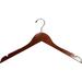 Rebrilliant Top Wood Non-Slip Hanger for Dress/Shirt/Sweater Wood in Brown | 9.5 H x 17 W in | Wayfair REBR3493 41077953