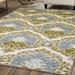 White 24 x 0.18 in Area Rug - Charlton Home® Connor Bohemian Floral Damask Non-Slip Indoor Outdoor Runner or Area Rug | 24 W x 0.18 D in | Wayfair