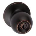 Sure-Loc Hardware Tahoe Keyed Door Knob Brass in Brown | 2.56 H x 1.75 W x 2.88 D in | Wayfair TA107 11P