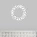 Winston Porter Snowflake Wreath Wall Decal Vinyl in White | 22 H x 22 W in | Wayfair E9A170B51011418FB977E28ED3E83ED3