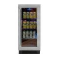 Vinotemp 86 Can 14.93" Convertible Beverage Refrigerator Glass | 34.06 H x 14.93 W x 23.31 D in | Wayfair VT-DS15BC-R