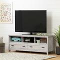 South Shore Exhibit TV Stand for TVs up to 65" Wood in Brown/Gray/White | Wayfair 11887