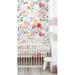 Harper Orchard Rylee Removable Watercolor Bright Flowers Nursery 6.25' L x 25" W Peel & Stick Wallpaper Roll Vinyl in White | 25 W in | Wayfair