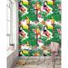 Bay Isle Home™ Wynn Removable Toucan Parrot Exotic Bird 4.17' L x 25" W Peel & Stick Wallpaper Roll Vinyl in Black/White/Yellow | 25 W in | Wayfair
