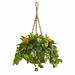 August Grove® Artificial Foliage Plant in Basket Silk/Wood/Plastic in Brown | 31 H x 24 W x 24 D in | Wayfair AF370631716449B8BC7451EBF74E537B