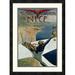 Global Gallery 'Meeting d’Aviation/Nice' by Charles Leonce Brosse Framed Vintage Advertisement Paper in Blue/Gray/Green | Wayfair DPF-295873-22-119