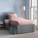 Amodio 2 Drawer Solid Wood Platform Standard Bed by Mack & Milo™ kids Wood in Brown/Gray | 41.37 H x 43.63 W x 82.62 D in | Wayfair