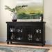 Three Posts™ Federico 60" Wide Sideboard Wood in Black/Brown | 35 H x 60 W x 15 D in | Wayfair 06AD16805CD64B968ABAA5C11500567A