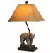 Millwood Pines Adriel Bear 24" Table Lamp Faux Leather/Resin in Brown | 24 H x 15 W x 15 D in | Wayfair CB4958A6ECA84A36A710CDD1C4E6F0F5