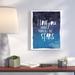 Wrought Studio™ I Love You More Than All The Stars - Textual Art Print on Canvas in Blue/White | 24 H x 20 W x 1.25 D in | Wayfair