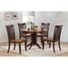 Alcott Hill® Alisha Rubberwood Solid Wood Dining Set Wood in Black/Brown, Size 30.0 H in | Wayfair EE0C091F413C41D089806B0EB08AB299