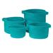 Red Barrel Studio® 4 Piece Fabric Basket Set Plastic in Green/Blue | 10 H x 16 W in | Wayfair 68E8D3C185924BD687E4BB9C5DC6B5DD