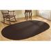 Brown 88 x 0.75 in Area Rug - Winston Porter Millerville Braided Chocolate Rug Polypropylene | 88 W x 0.75 D in | Wayfair