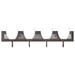 Winston Porter Delucia 4-Light Wall Sconce Glass/Metal in Brown | 8 H x 30 W x 7.5 D in | Wayfair 8985EE9159F34411AE7817F1640682D6